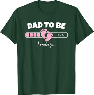 Dad to Be 2026 Loading Pink Little Girl Pregnancy Reveal