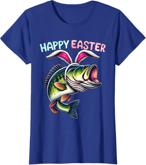 Fisherman Bunny Ears Funny Fish Easter Holiday Eggs Fishing