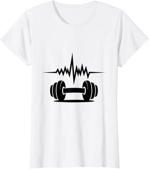 Heartbeat Fitness Enthusiast Dumbbell Motivation