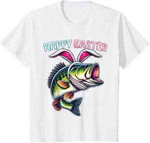 Fisherman Bunny Ears Funny Fish Easter Holiday Eggs Fishing