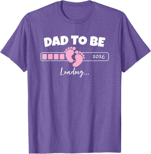 Dad to Be 2026 Loading Pink Little Girl Pregnancy Reveal