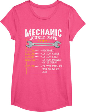 Mechanic Hourly Rate Car Mechatronics Engineer Profession Car Gift