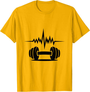 Heartbeat Fitness Enthusiast Dumbbell Motivation