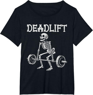 Deadlift Funny Halloween Skeleton Weight Lifting Workout