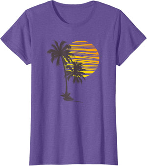 Beach Palm Tree T-Shirt Nice Funny Holiday Summer Holiday
