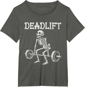Deadlift Funny Halloween Skeleton Weight Lifting Workout