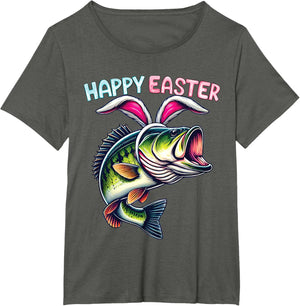 Fisherman Bunny Ears Funny Fish Easter Holiday Eggs Fishing