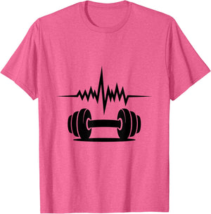 Heartbeat Fitness Enthusiast Dumbbell Motivation