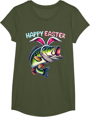 Fisherman Bunny Ears Funny Fish Easter Holiday Eggs Fishing