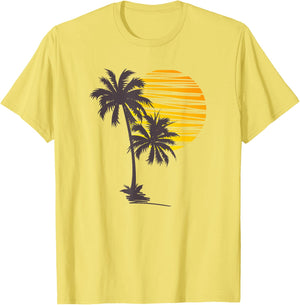 Beach Palm Tree T-Shirt Nice Funny Holiday Summer Holiday