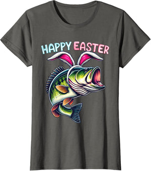Fisherman Bunny Ears Funny Fish Easter Holiday Eggs Fishing