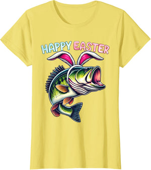 Fisherman Bunny Ears Funny Fish Easter Holiday Eggs Fishing