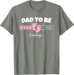 Dad to Be 2026 Loading Pink Little Girl Pregnancy Reveal