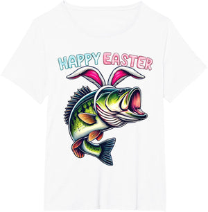 Fisherman Bunny Ears Funny Fish Easter Holiday Eggs Fishing
