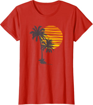 Beach Palm Tree T-Shirt Nice Funny Holiday Summer Holiday