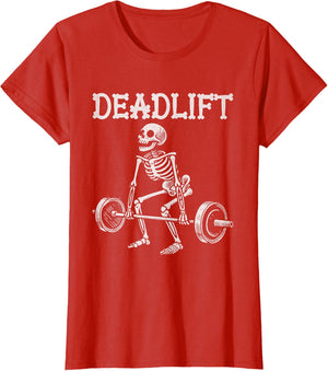 Deadlift Funny Halloween Skeleton Weight Lifting Workout
