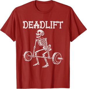 Deadlift Funny Halloween Skeleton Weight Lifting Workout