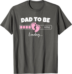 Dad to Be 2026 Loading Pink Little Girl Pregnancy Reveal