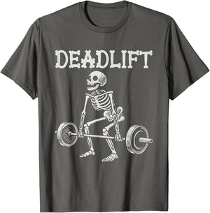 Deadlift Funny Halloween Skeleton Weight Lifting Workout