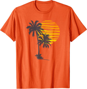 Beach Palm Tree T-Shirt Nice Funny Holiday Summer Holiday