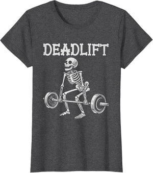 Deadlift Funny Halloween Skeleton Weight Lifting Workout