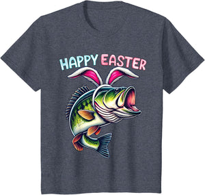Fisherman Bunny Ears Funny Fish Easter Holiday Eggs Fishing