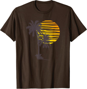 Beach Palm Tree T-Shirt Nice Funny Holiday Summer Holiday