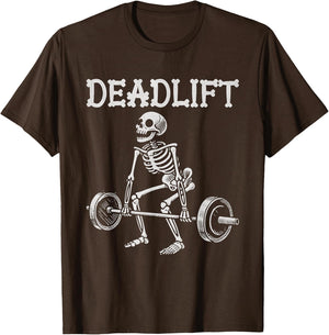 Deadlift Funny Halloween Skeleton Weight Lifting Workout