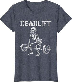 Deadlift Funny Halloween Skeleton Weight Lifting Workout