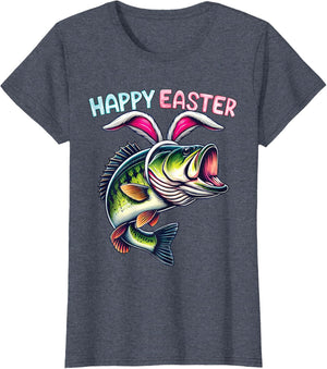 Fisherman Bunny Ears Funny Fish Easter Holiday Eggs Fishing