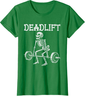 Deadlift Funny Halloween Skeleton Weight Lifting Workout