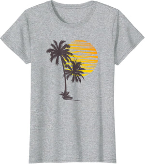 Beach Palm Tree T-Shirt Nice Funny Holiday Summer Holiday