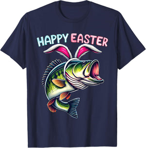 Fisherman Bunny Ears Funny Fish Easter Holiday Eggs Fishing