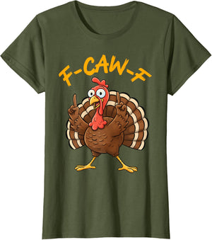 F-Caw-F Funny Turkey Joke Thanksgiving Party Humor Holiday