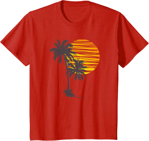 Beach Palm Tree T-Shirt Nice Funny Holiday Summer Holiday