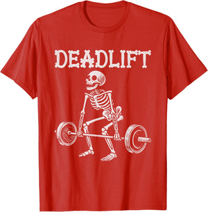 Deadlift Funny Halloween Skeleton Weight Lifting Workout
