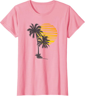 Beach Palm Tree T-Shirt Nice Funny Holiday Summer Holiday