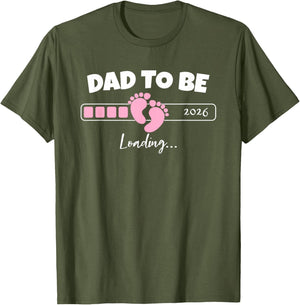 Dad to Be 2026 Loading Pink Little Girl Pregnancy Reveal