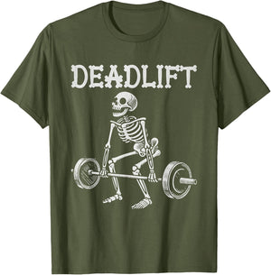 Deadlift Funny Halloween Skeleton Weight Lifting Workout
