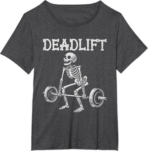 Deadlift Funny Halloween Skeleton Weight Lifting Workout