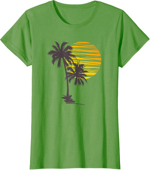 Beach Palm Tree T-Shirt Nice Funny Holiday Summer Holiday