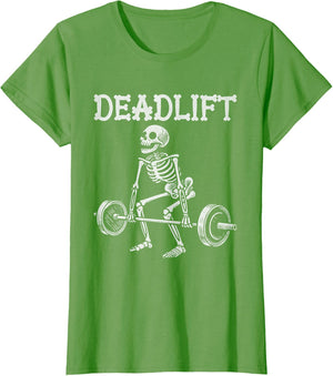 Deadlift Funny Halloween Skeleton Weight Lifting Workout