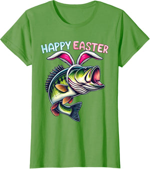 Fisherman Bunny Ears Funny Fish Easter Holiday Eggs Fishing