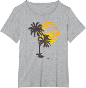 Beach Palm Tree T-Shirt Nice Funny Holiday Summer Holiday