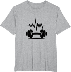 Heartbeat Fitness Enthusiast Dumbbell Motivation