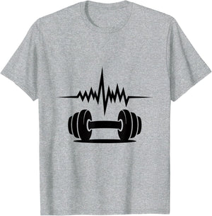 Heartbeat Fitness Enthusiast Dumbbell Motivation