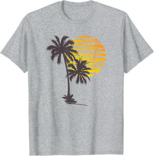 Beach Palm Tree T-Shirt Nice Funny Holiday Summer Holiday