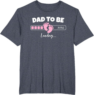 Dad to Be 2026 Loading Pink Little Girl Pregnancy Reveal