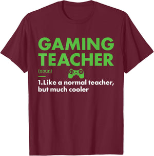 Gamer Teacher Definition Gaming Men Women