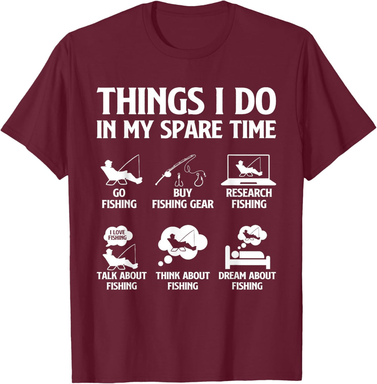 Things I Do in My Spare Time Fishing Boys Men Bass Fishing